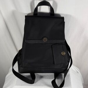 Tommy Hilfiger Black Backpack with Pouch